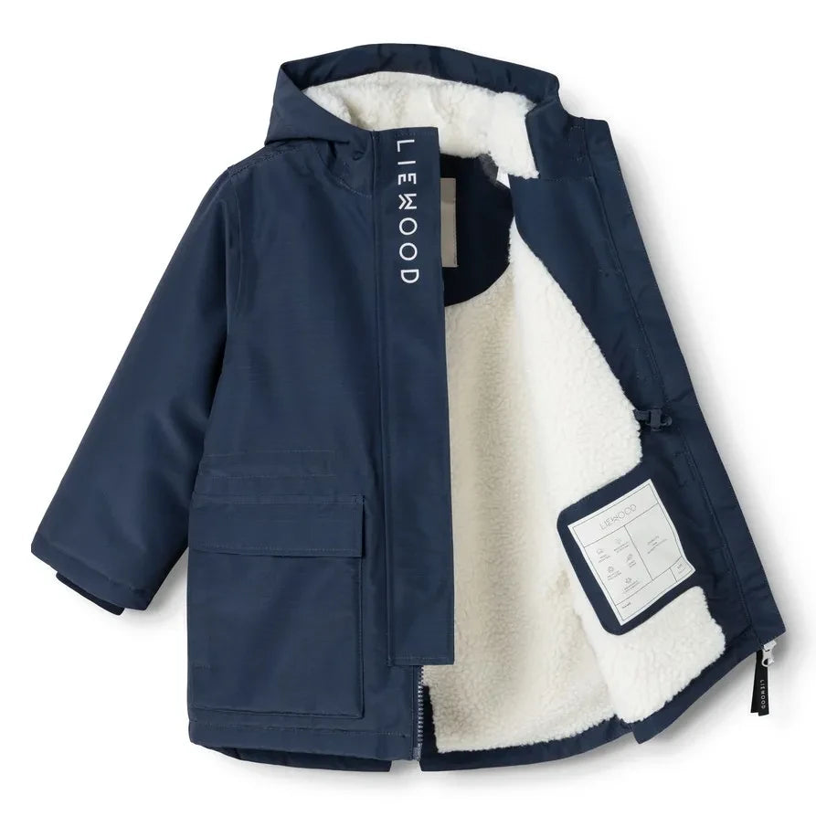 Liewood - Timba Parka hecha de fibras recicladas | Azul marino
