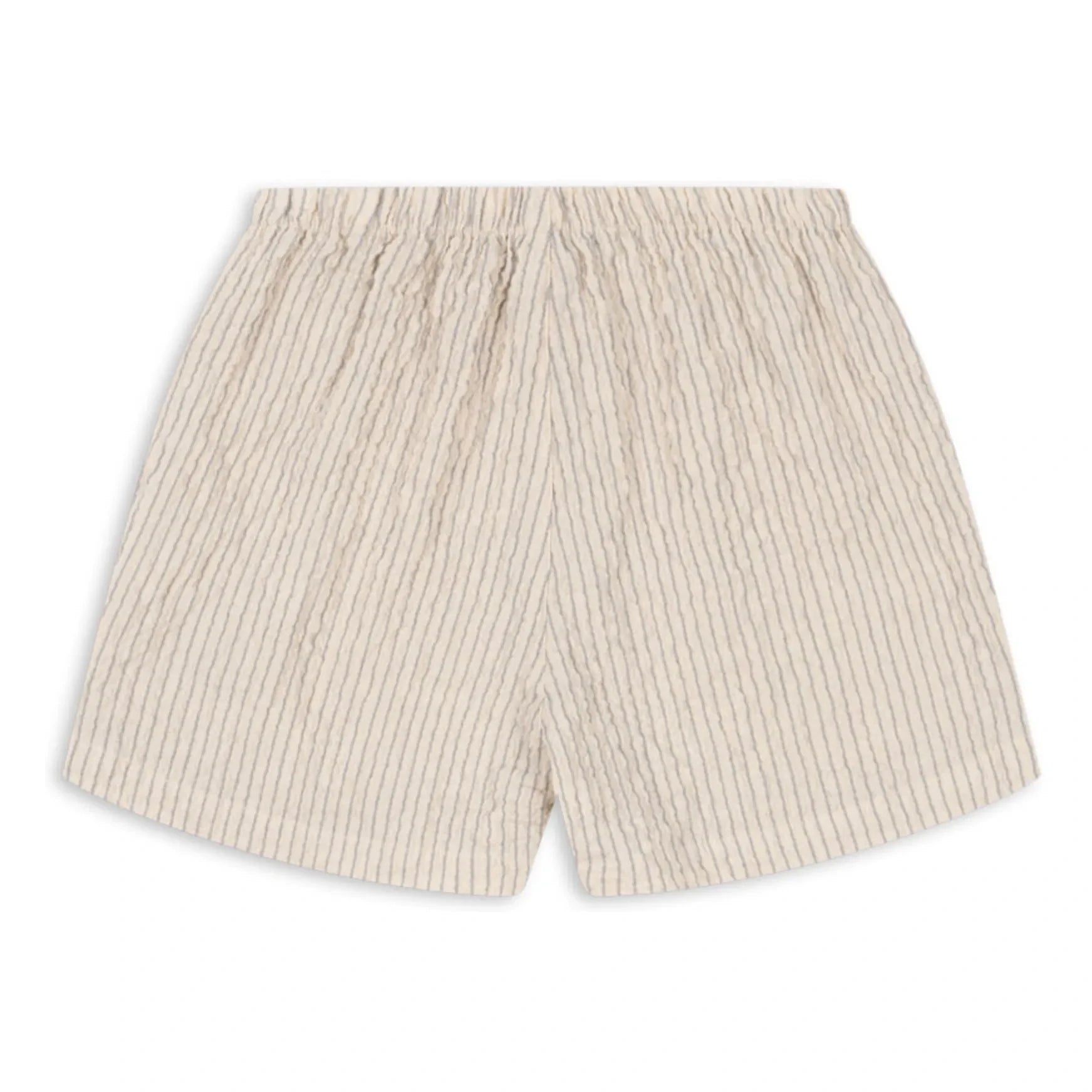Konges Sløjd - Shorts de sirsaca de algodón orgánico a rayas Elliott | Beige