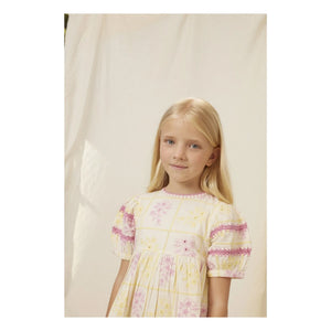 Bebe Organic - Vestido de tirantes Alba bordado | Amarillo