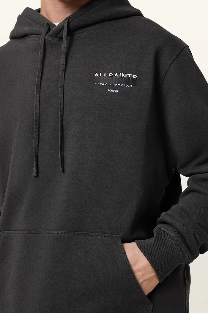 Sudadera AllSaints de algodón rojo