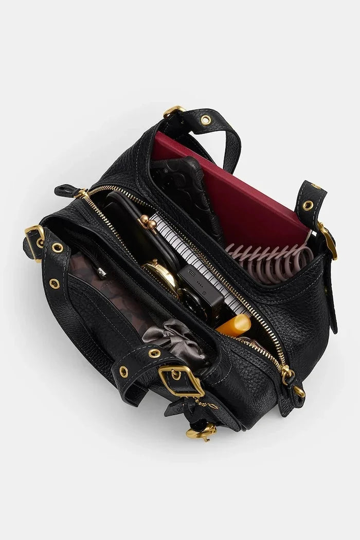 Bolso Drifter pequeño de cuero Coach