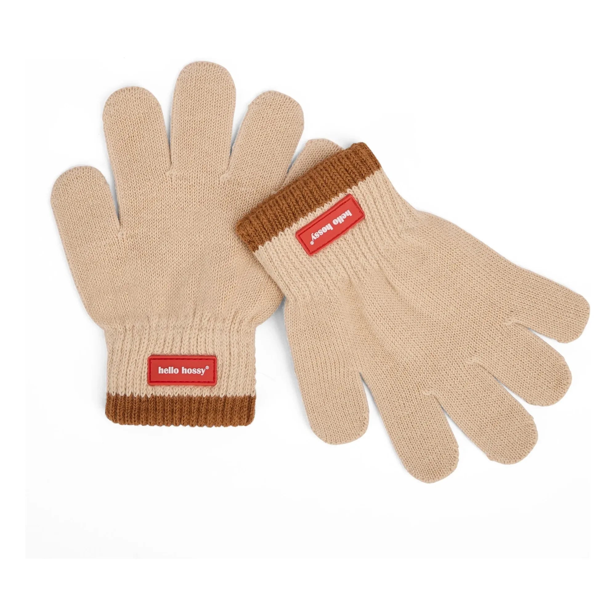 Hello Hossy - Elegantes guantes de algodón orgánico | Beige
