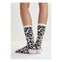 Essentiel Antwerp - Calcetines Jimz Leopard | Blanco