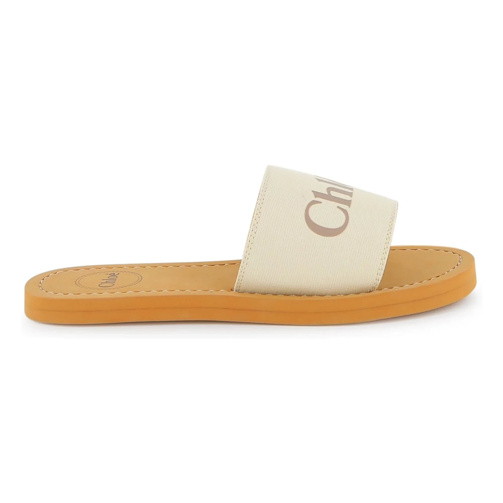 Chloé - Sandalias con logo | Blanco