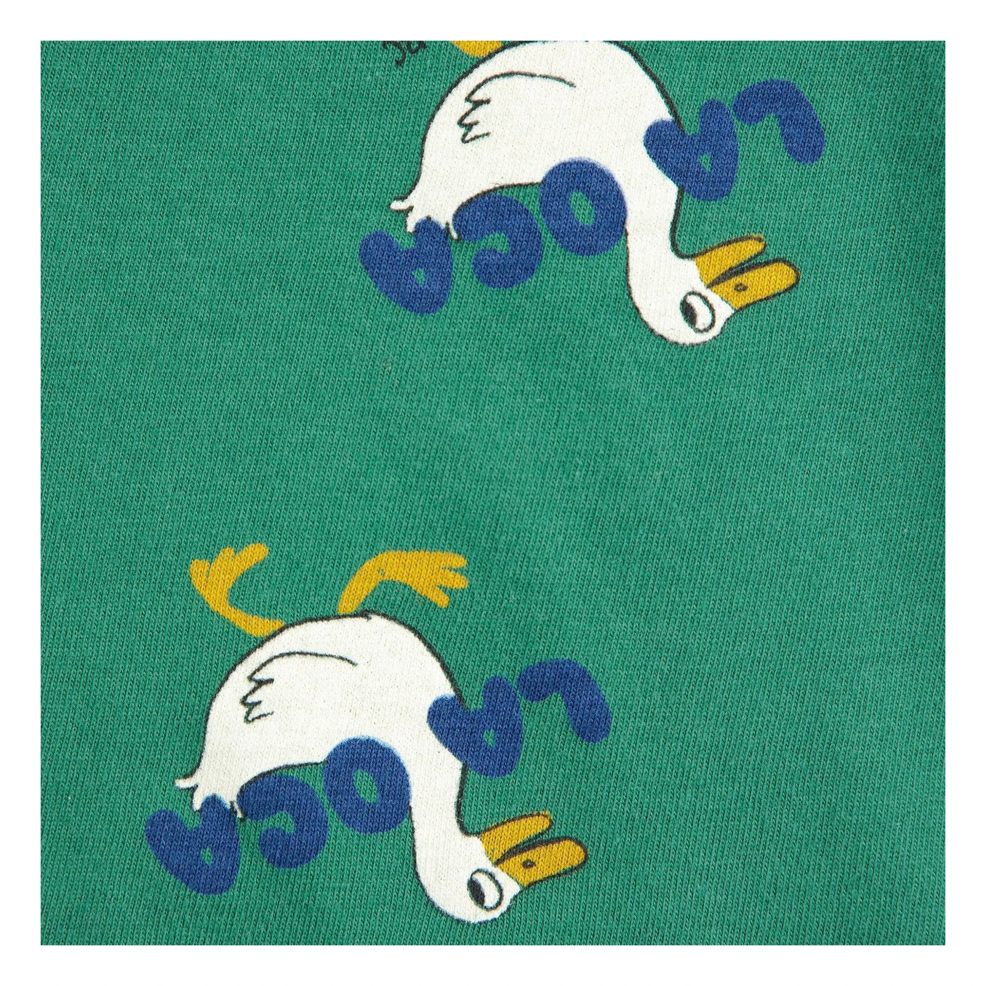 Bobo Choses - Camiseta patos de algodón orgánico | Verde