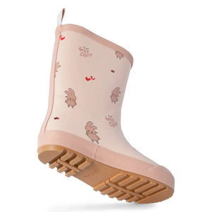 Liewood - Botas de lluvia Mason con conejitos | Rosa