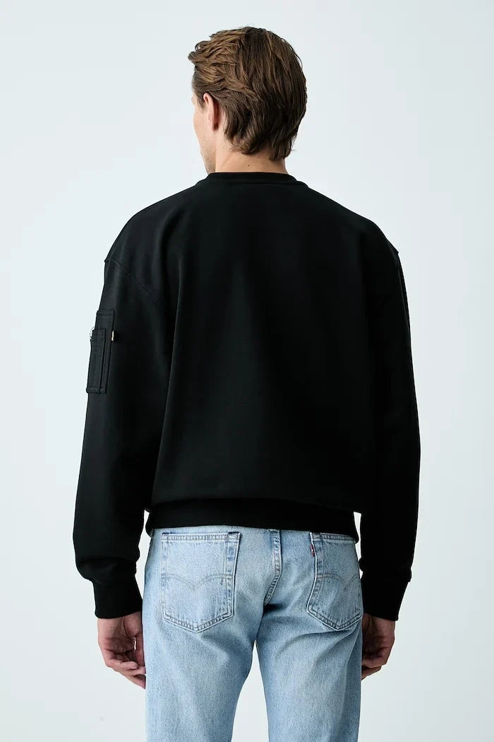 Sudadera de algodón para hombre Alpha Industries DTM Mid