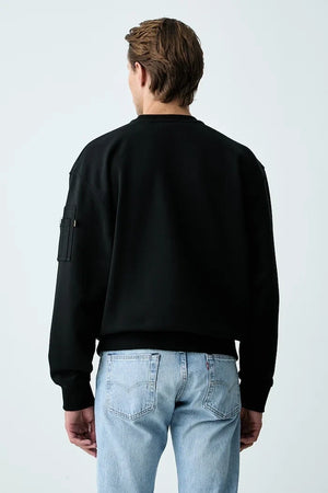 Sudadera de algodón para hombre Alpha Industries DTM Mid