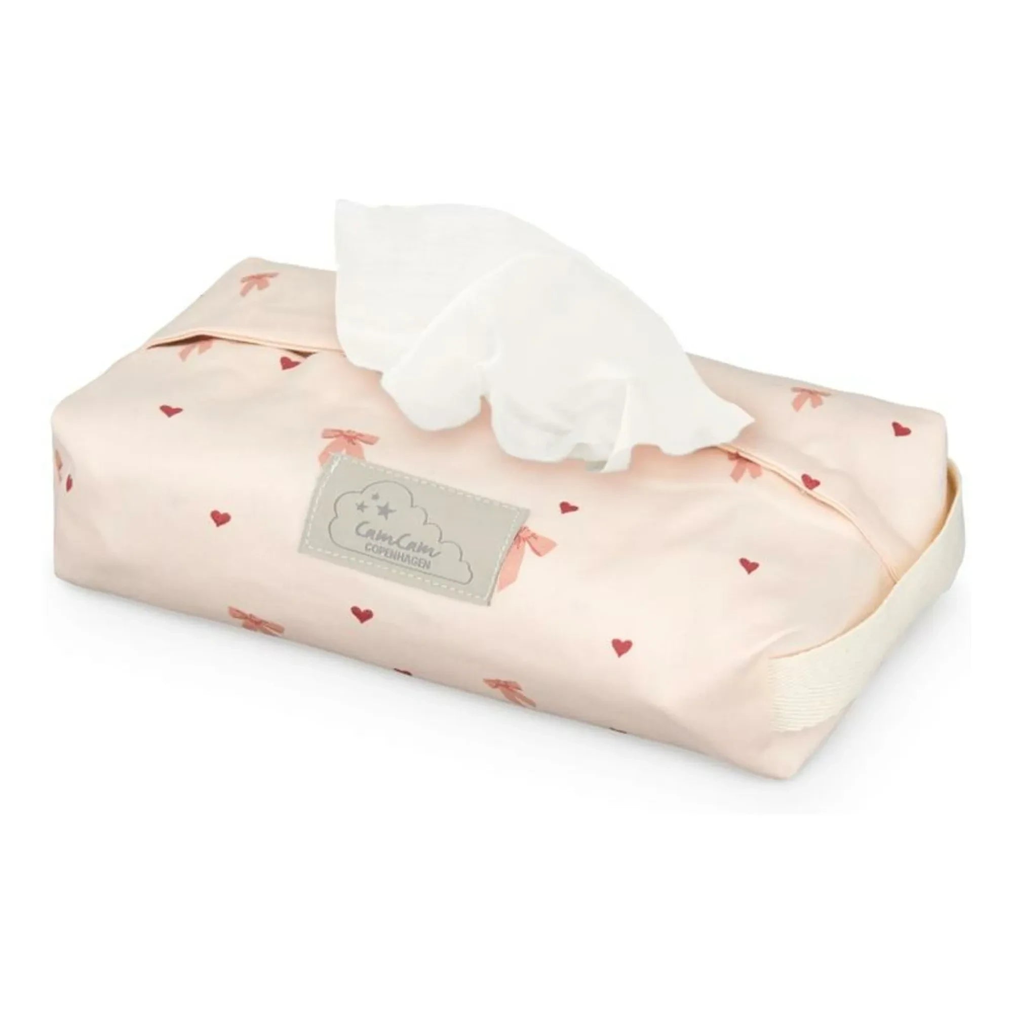 Cam Cam - Funda para toallitas húmedas Bows para Case | Rosa claro