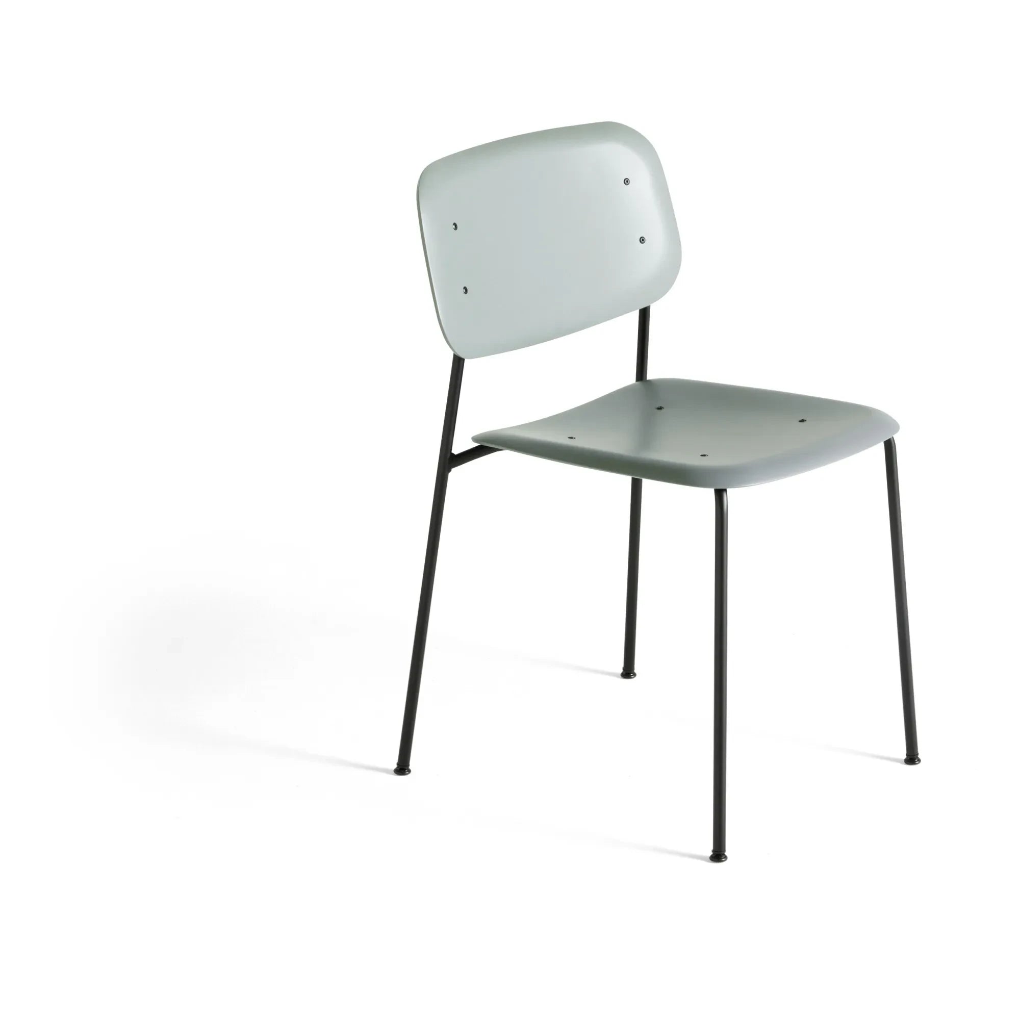 Hay - Sillón de borde suave - Base de metal | Verde almendra
