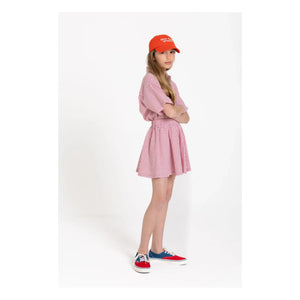Smallable Kid - Falda Melody a rayas | Rojo cereza