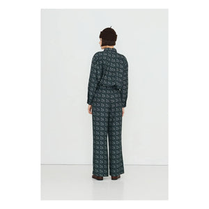The Tiny Big Sister - Pantalones con estampado floral | Azul