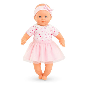 Corolle - Mi primer muñeco - Lindo osito de peluche con corazón | Rosa claro