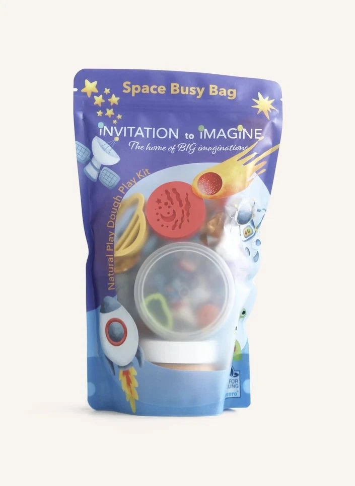 Invitación a imaginar - Set de actividad de masa de modelar sorpresa - Espacio