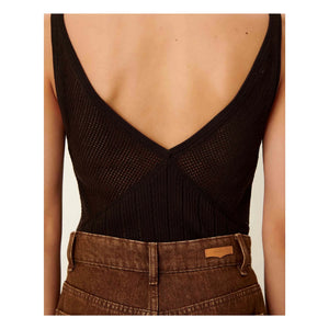 Sessùn - Camiseta de tirantes de algodón Attita | Café