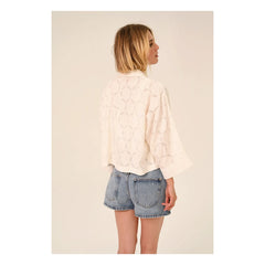Sacrécoeur - Camisa Laelia Circle | Blanco Sucio