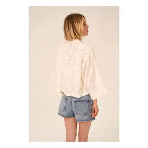 Sacrécoeur - Camisa Laelia Circle | Blanco Sucio
