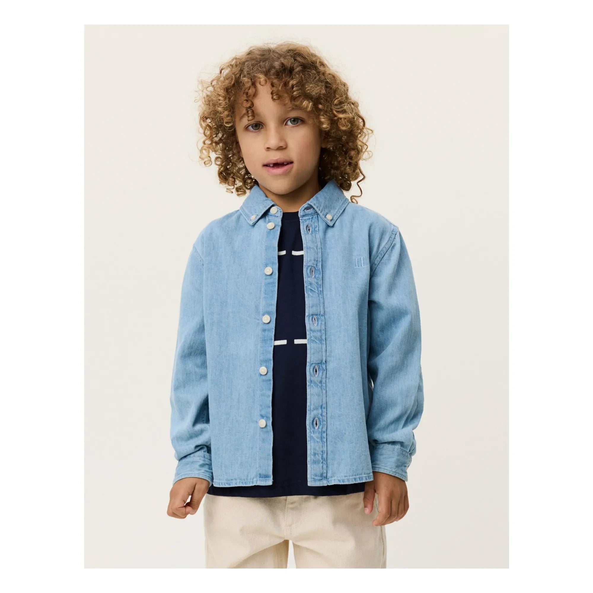 Les Deux - Camisa vaquera Konrad | Azul lavado