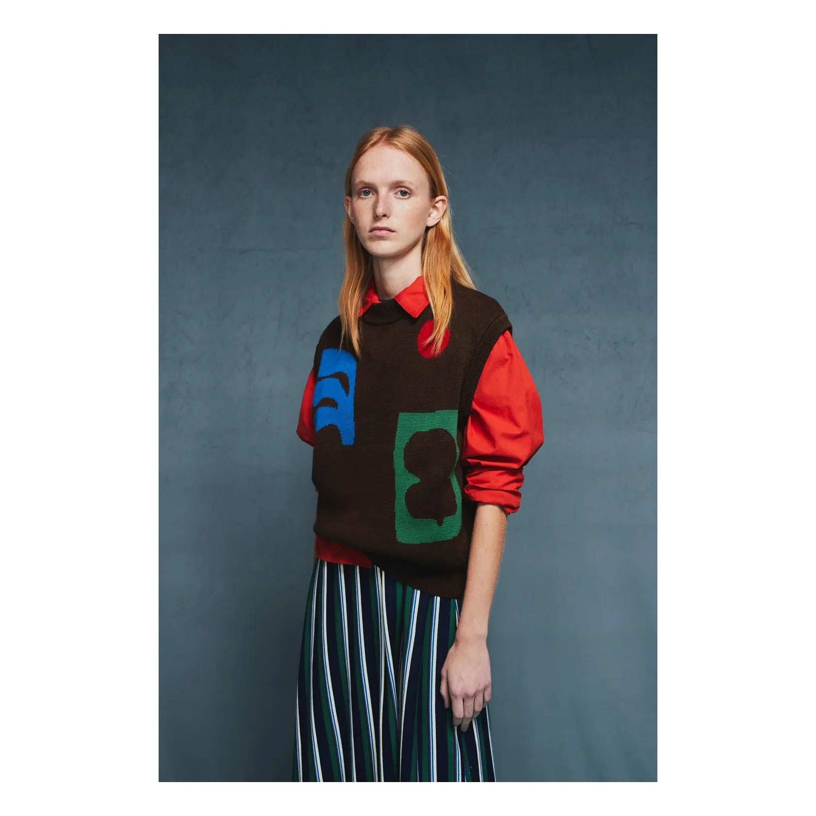Bobo Choses - Jersey de jacquard de algodón orgánico | Marrón oscuro