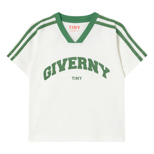 Tinycottons - Camiseta de Algodón Orgánico Contraste Giverny | Blanco