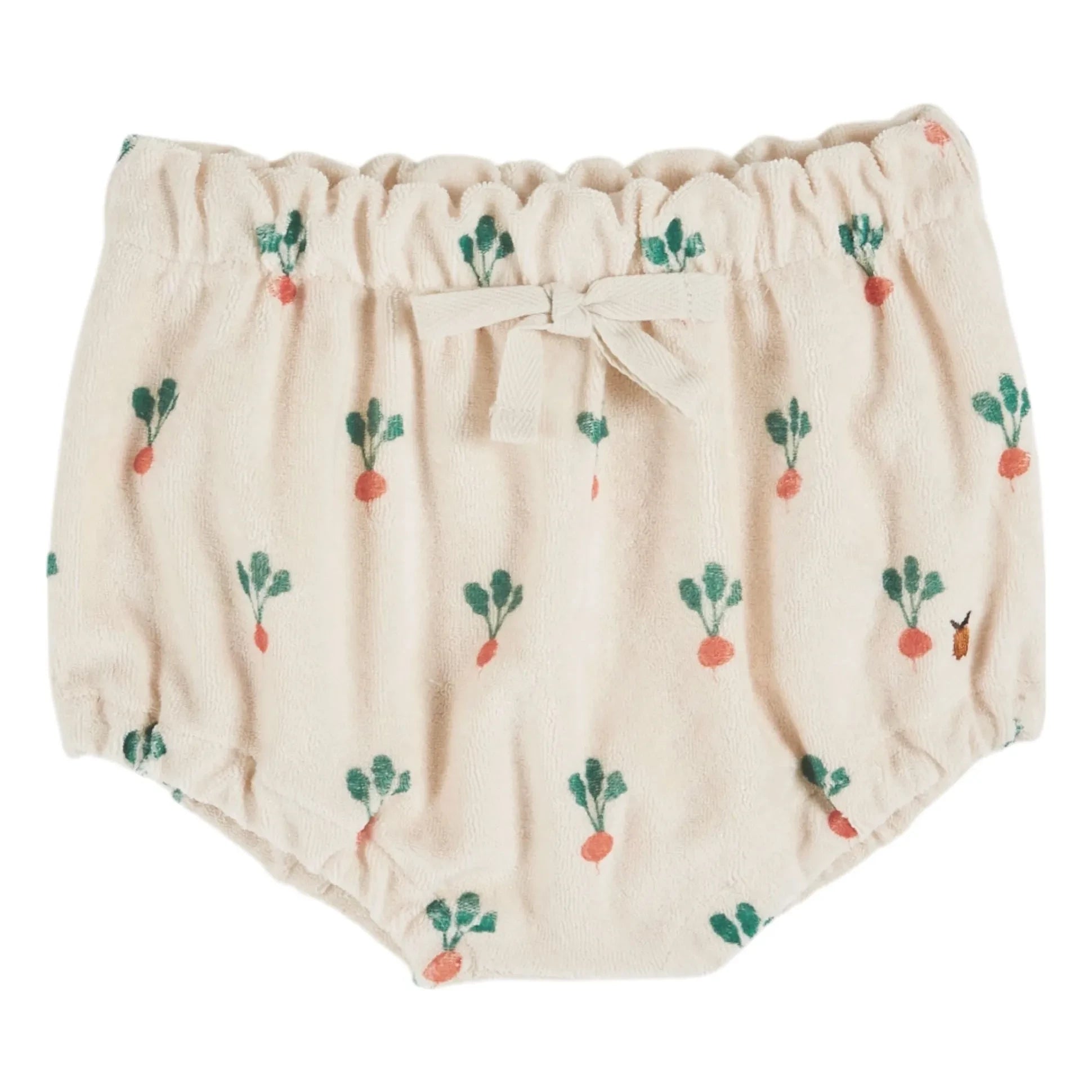 Emile et Ida - Bombachos con diseño de rabanitos de algodón orgánico | Crema