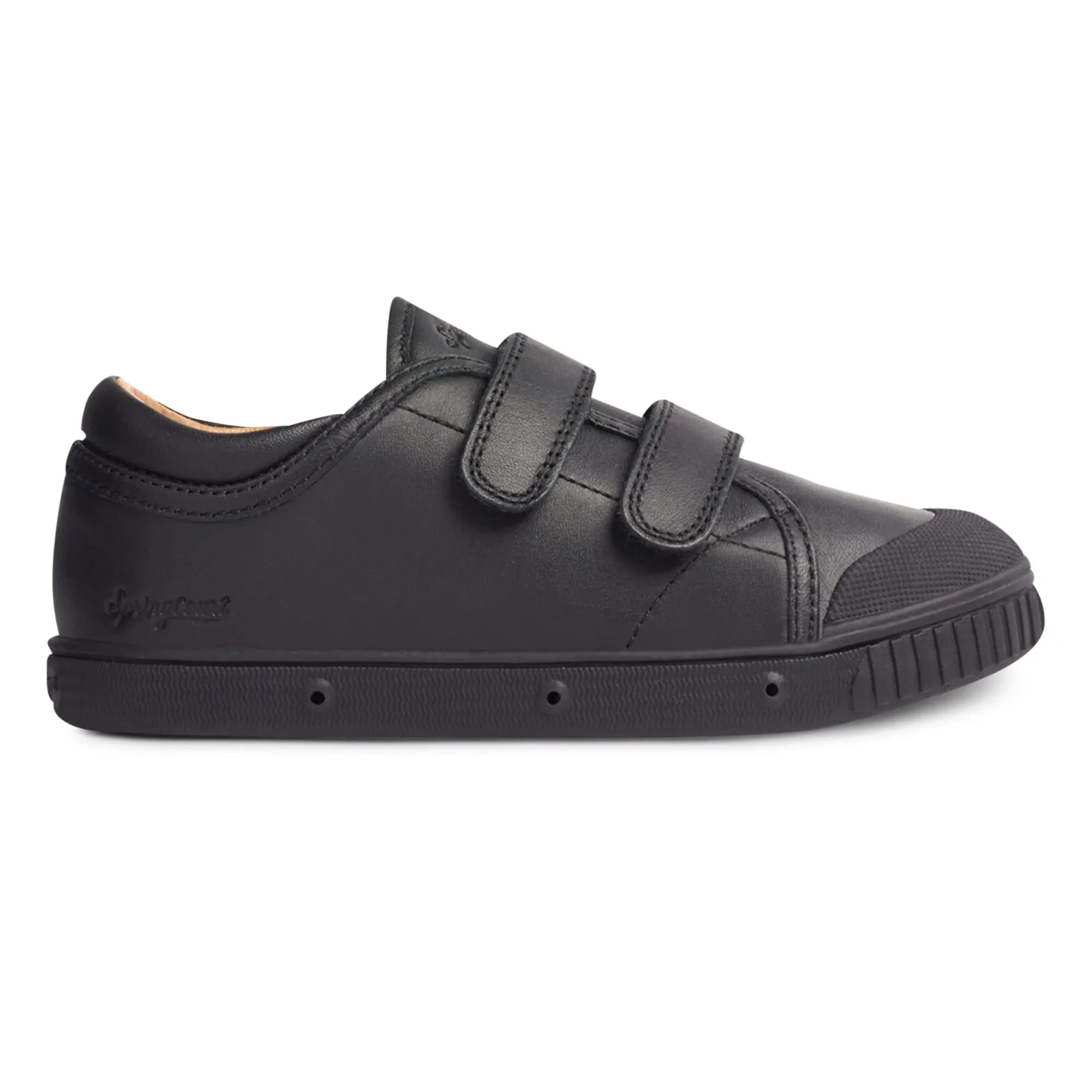 Spring Court - Zapatillas Deportivas Bajas de Piel Nappa con Velcro G2 | Negro