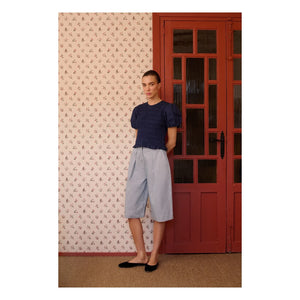 Maria de la Orden - Spencer Algodón Bermuda Pantalones Cortos | Azul