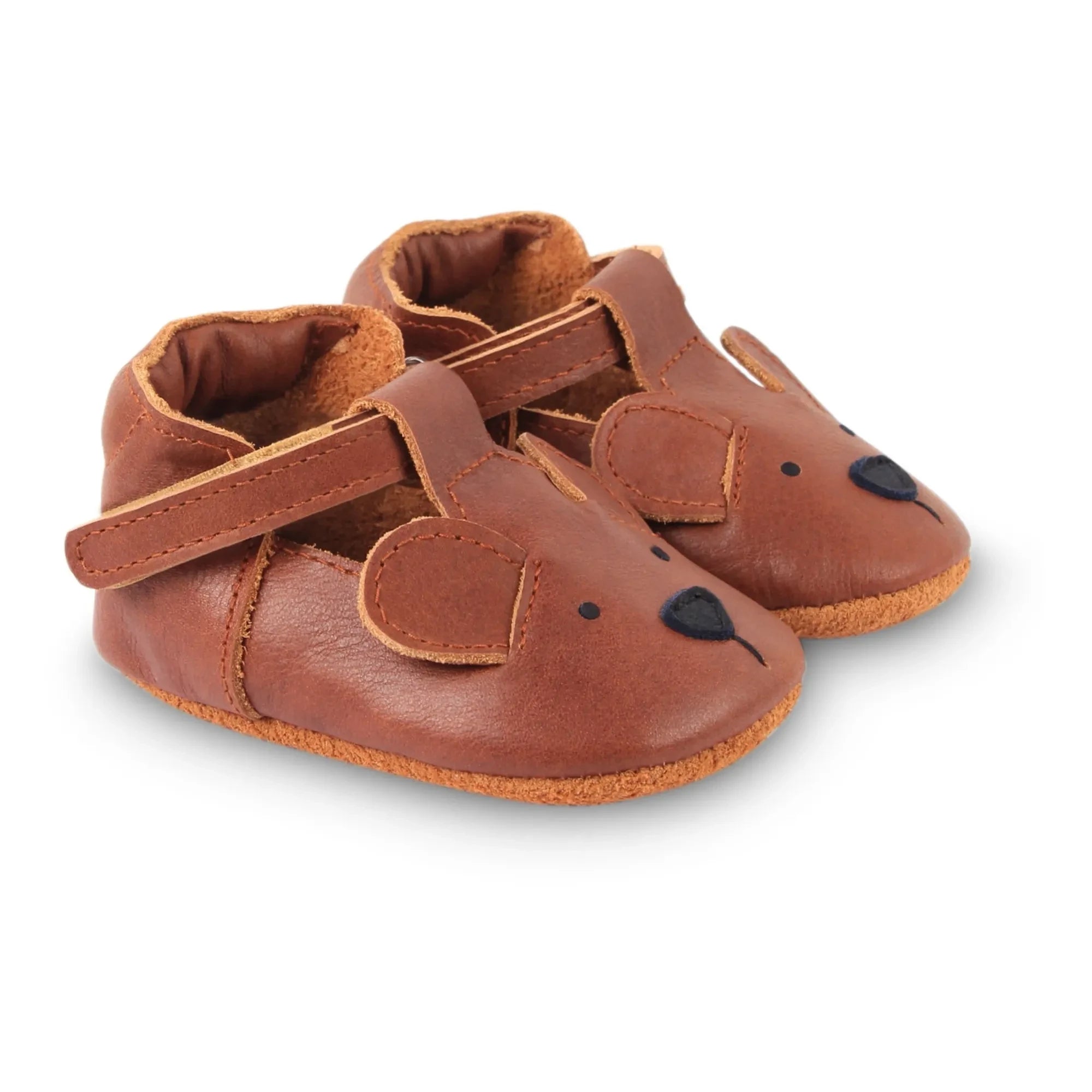 Donsje - Zapatillas de cuero Spark | Caramelo