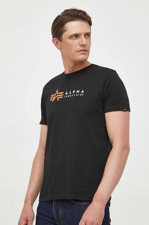 Camiseta de algodón Alpha Industries Label T 118502 03
