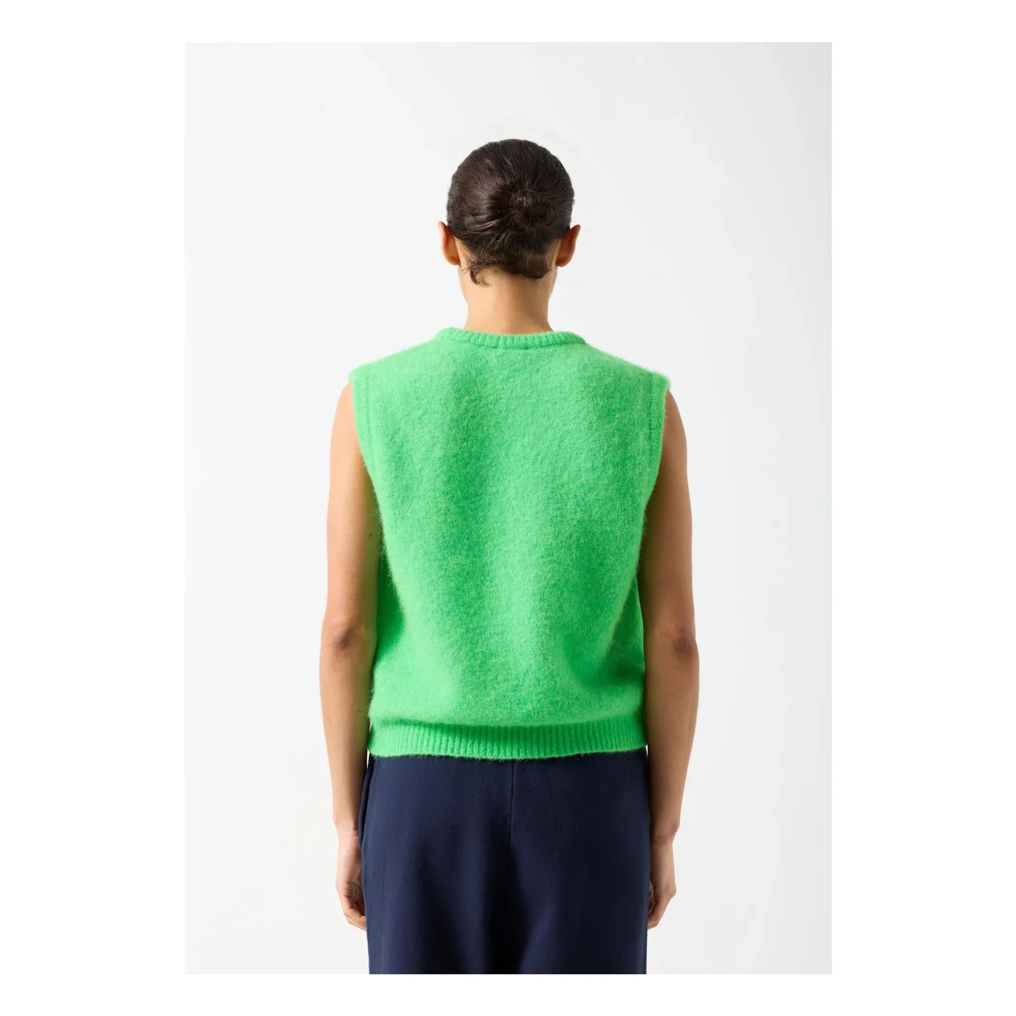 American Vintage - Vitow Jersey de Lana sin Mangas | Verde