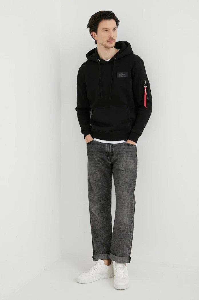 Sudadera con capucha y estampado trasero Alpha Industries