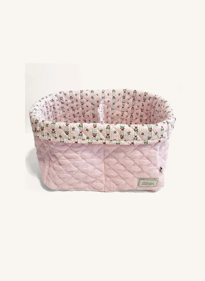 Editions Aimable - Caja de almacenamiento rectangular Paolo | Dragée Rosa Gas