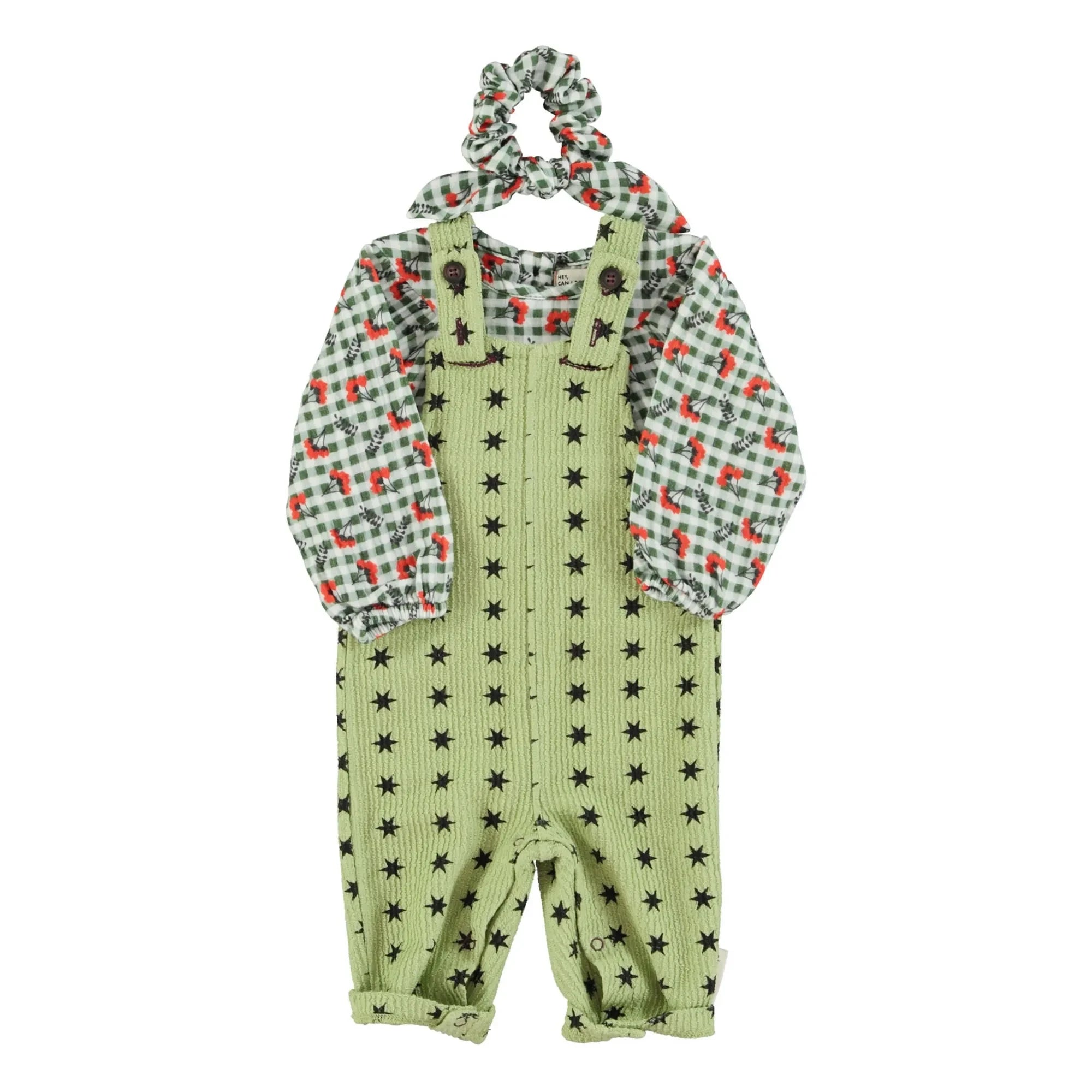Piupiuchick - Blusa Floral a Cuadros | Verde