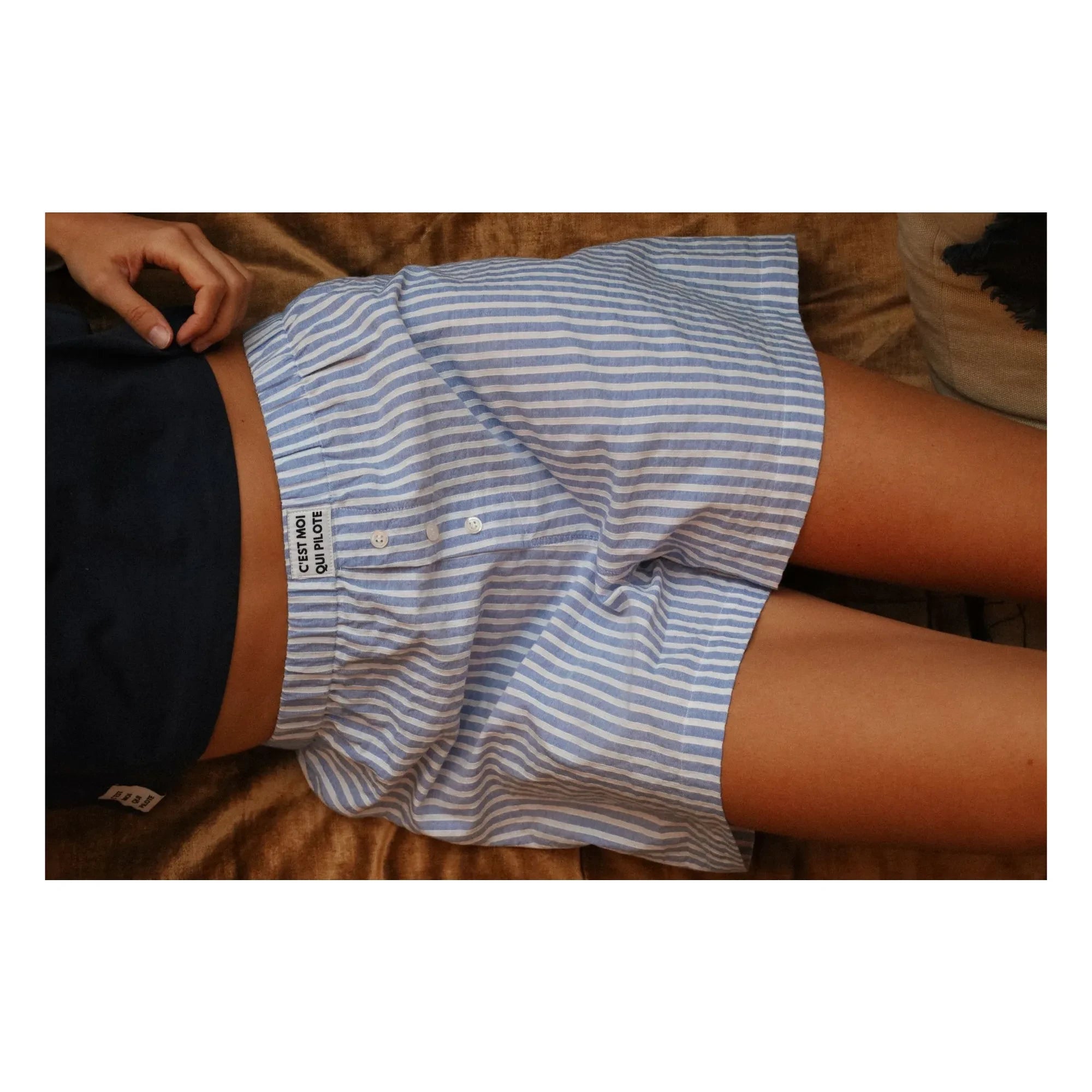 C'est moi qui pilote - Pantalones cortos a rayas | Mavi