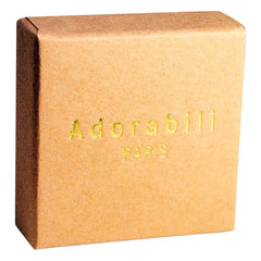 Adorabili - Pendientes de aro de concha dorada