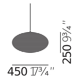 Vitra - Lámpara colgante Akari 26A | Crudo