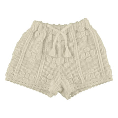 Bebe Organic - Shorts de ganchillo Inez | Crudo