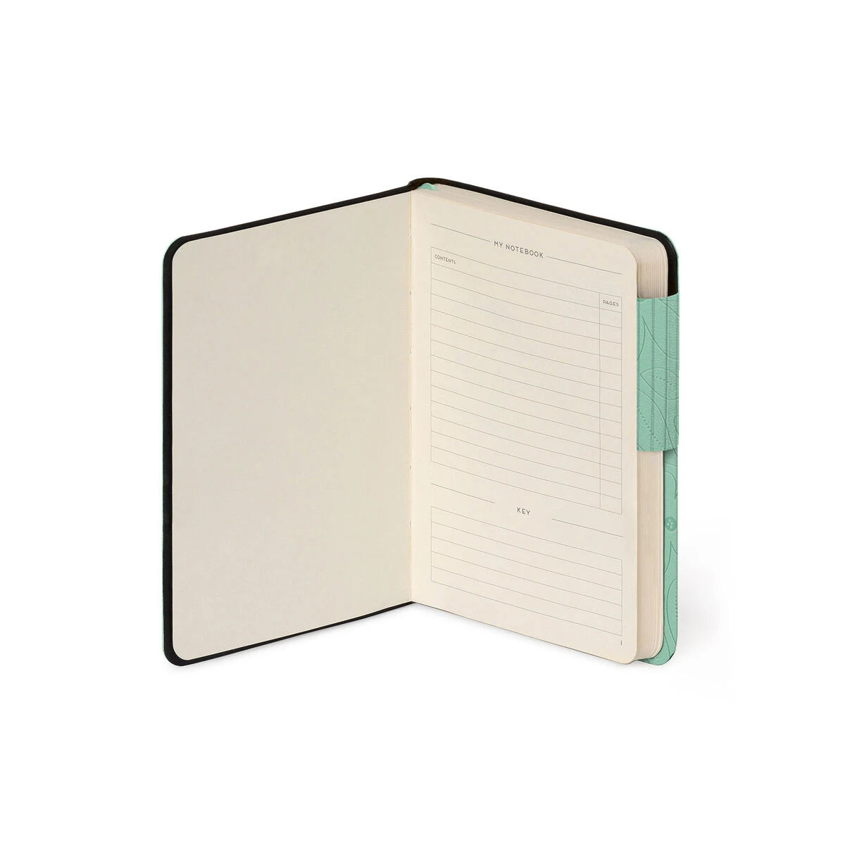 Legami - Cuaderno con Blank Pages y Funda Suave Monocromática - Jardín Botánico - Mi Cuaderno