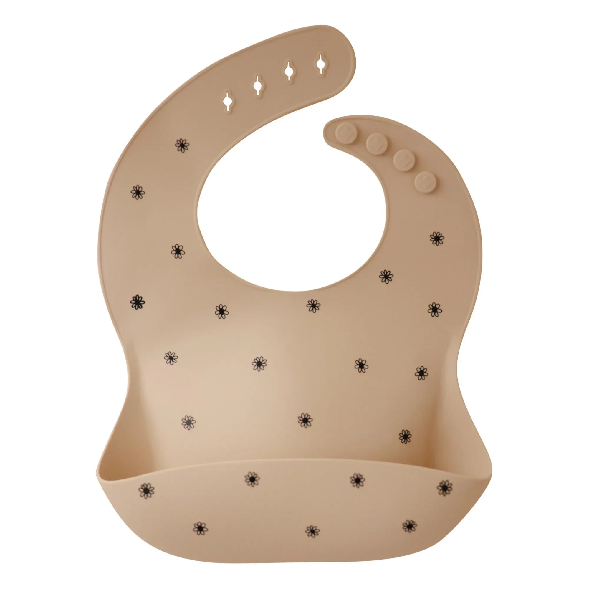 Mushie - Babero de silicona | Beige