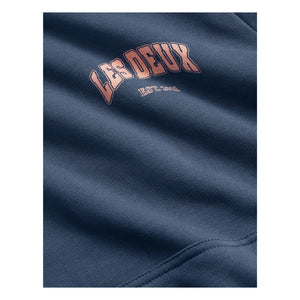 Les Deux - Sudadera con Capucha de Algodón Orgánico | Azul