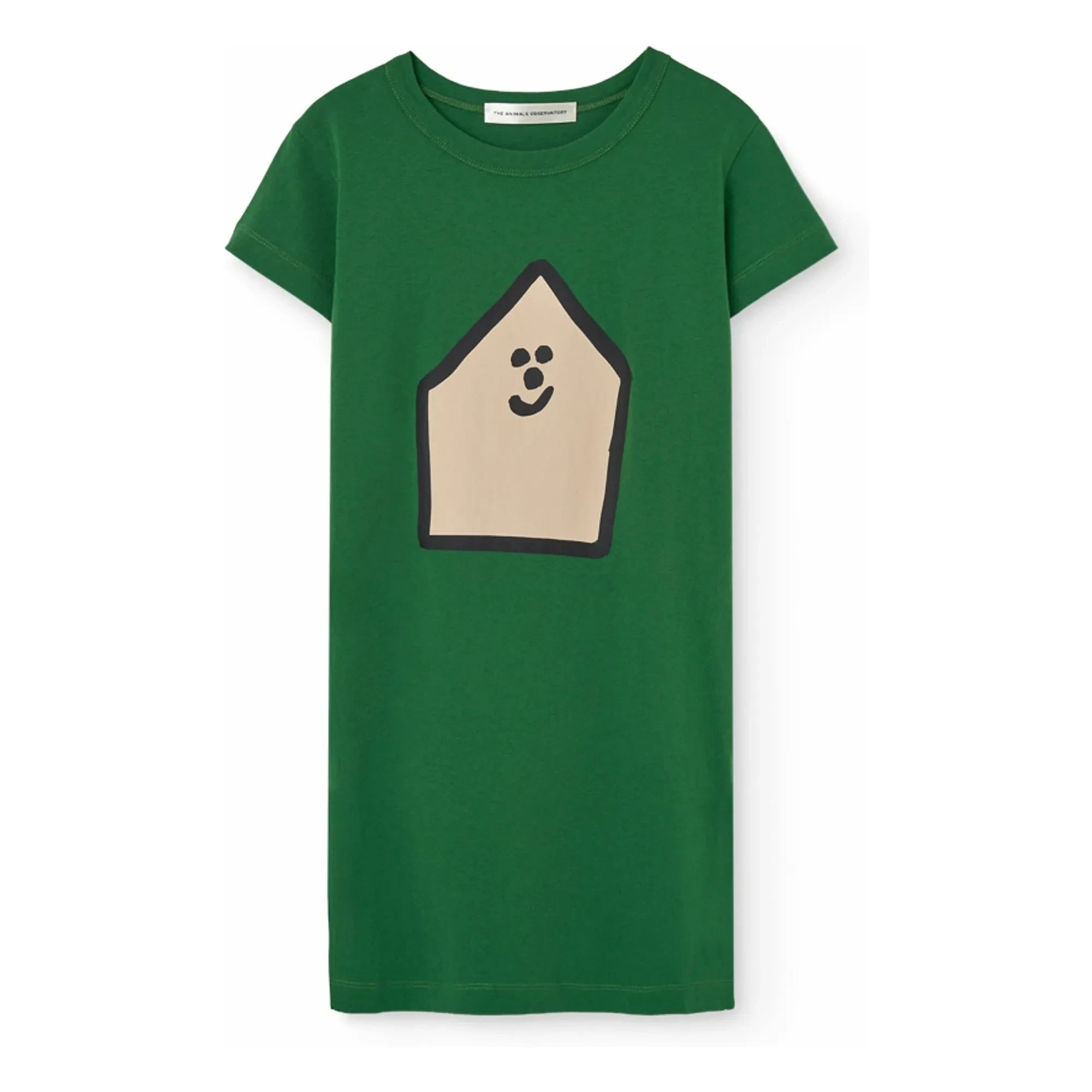The Animals Observatory - Vestido de algodón orgánico Gorilla | Verde cromo
