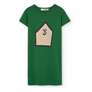 The Animals Observatory - Vestido de algodón orgánico Gorilla | Verde cromo