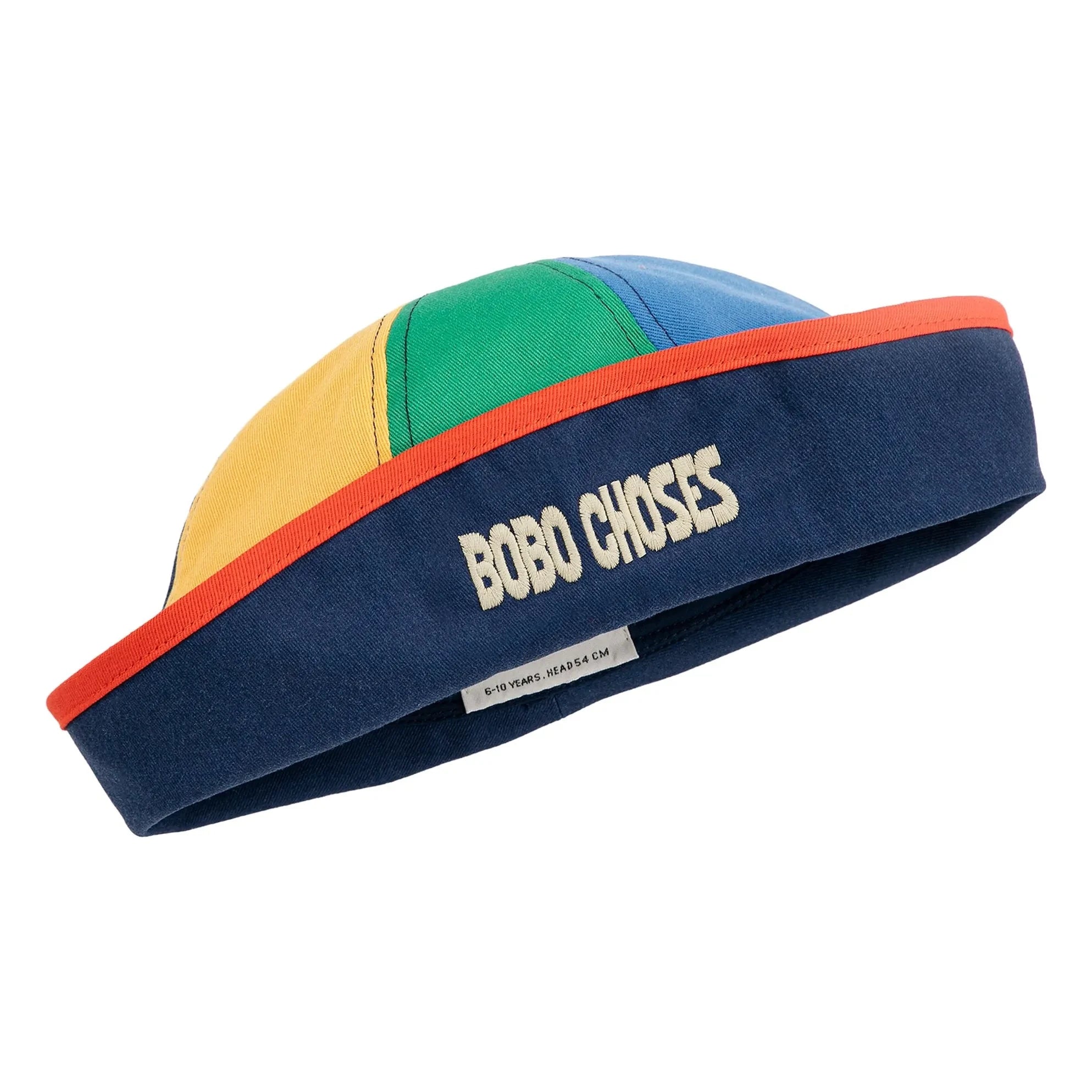 Bobo Choses - Gorro marinero de fibra reciclada con bloques de color | Azul marino