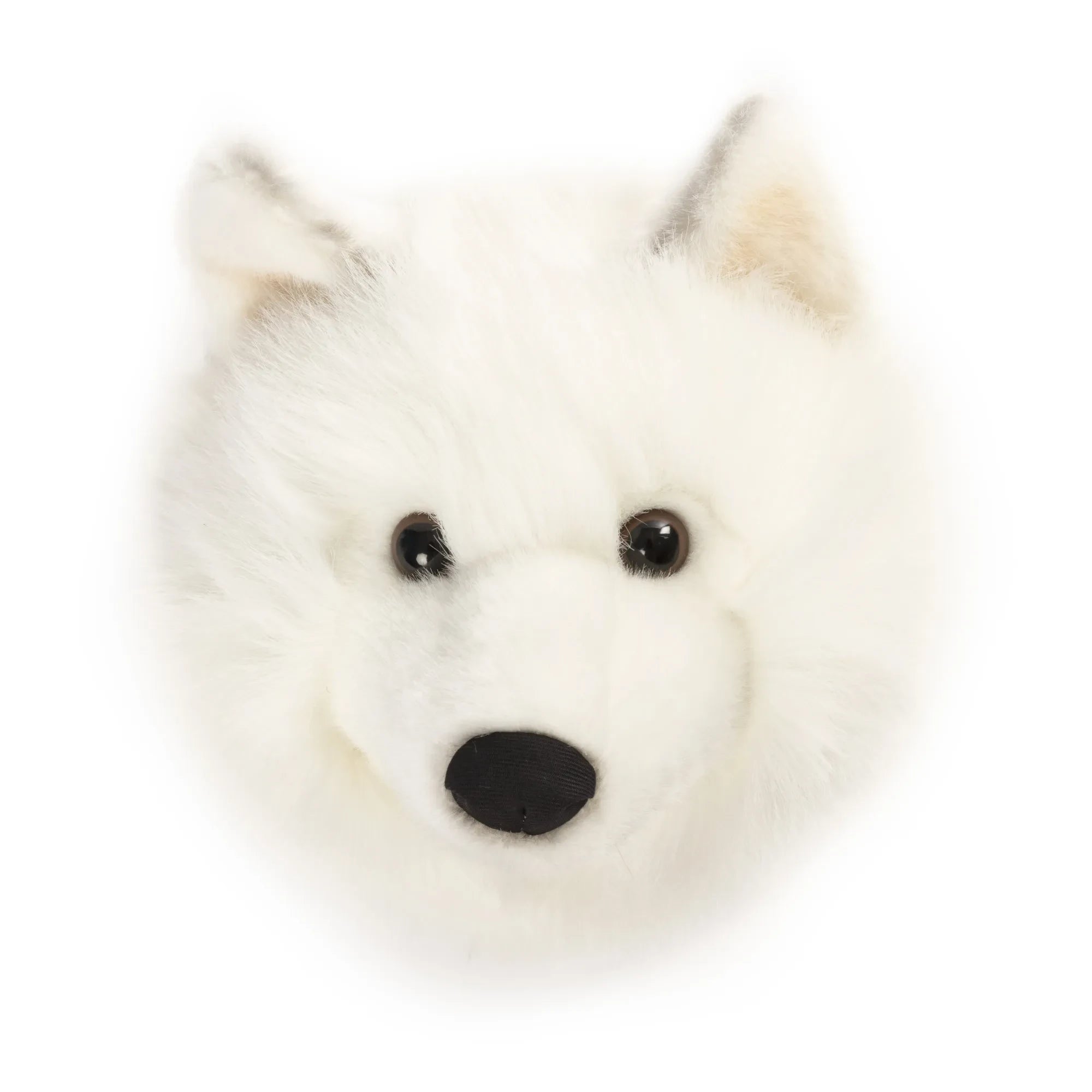 Wild & Soft - Colgador de pared cabeza de lobo blanco