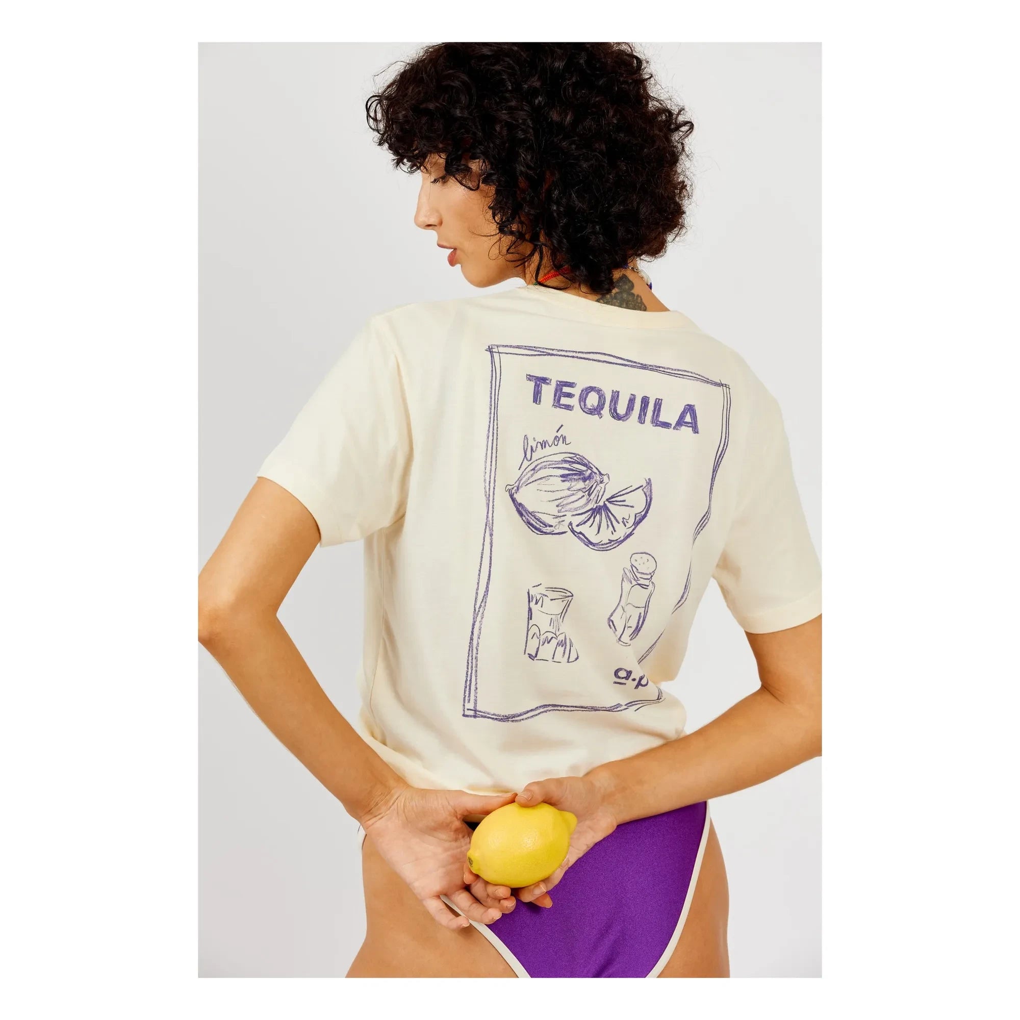 a.p - Camiseta de algodón orgánico Tequila | Crudo