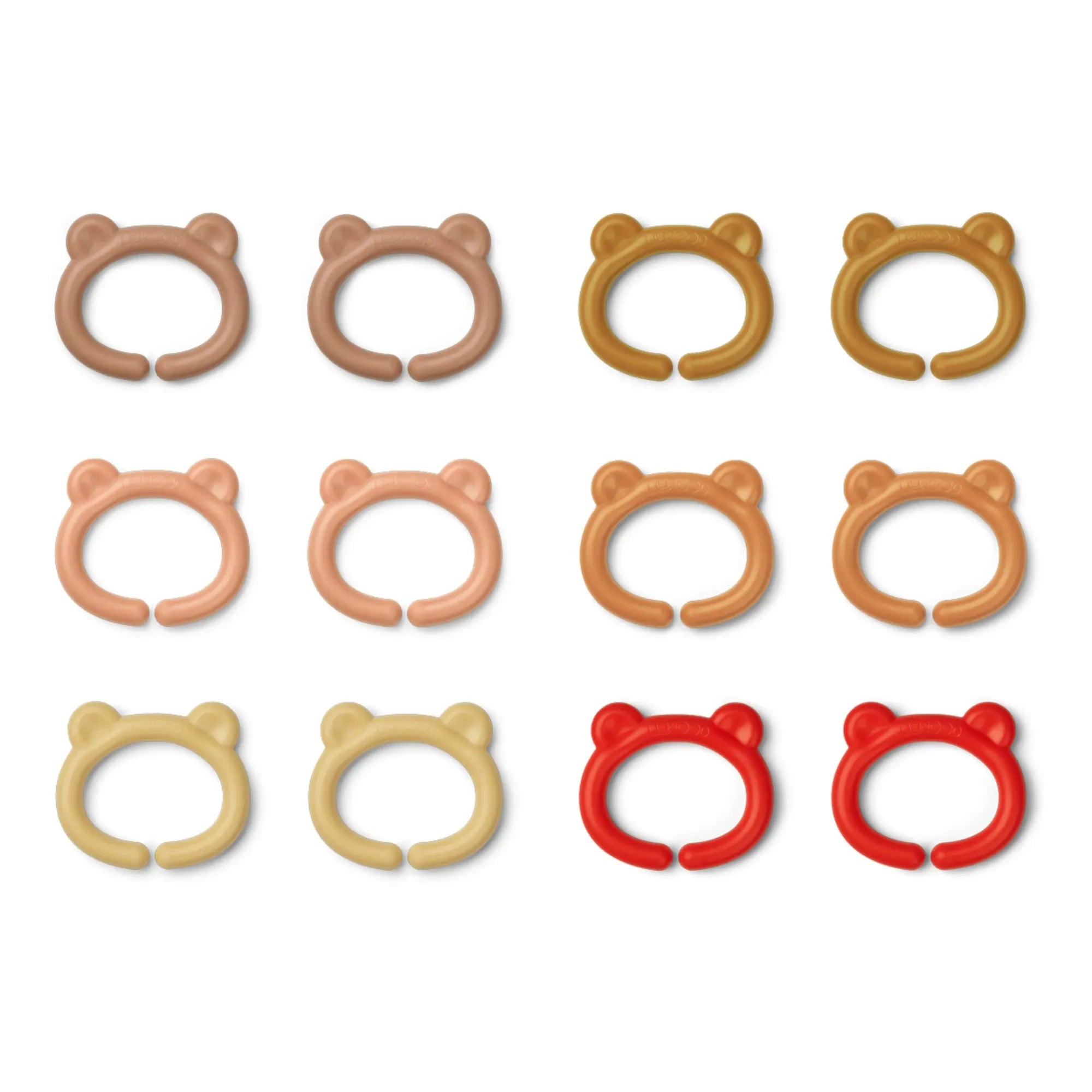 Liewood - Ganchos Multiusos Benedict - Set de 12 | Rosa