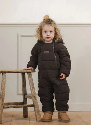Töastie - Chaqueta Cloud con Capucha de Piel Sintética Impermeable | Marrón
