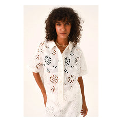 Sacrécoeur - Camisa Flavia Flower | Blanca