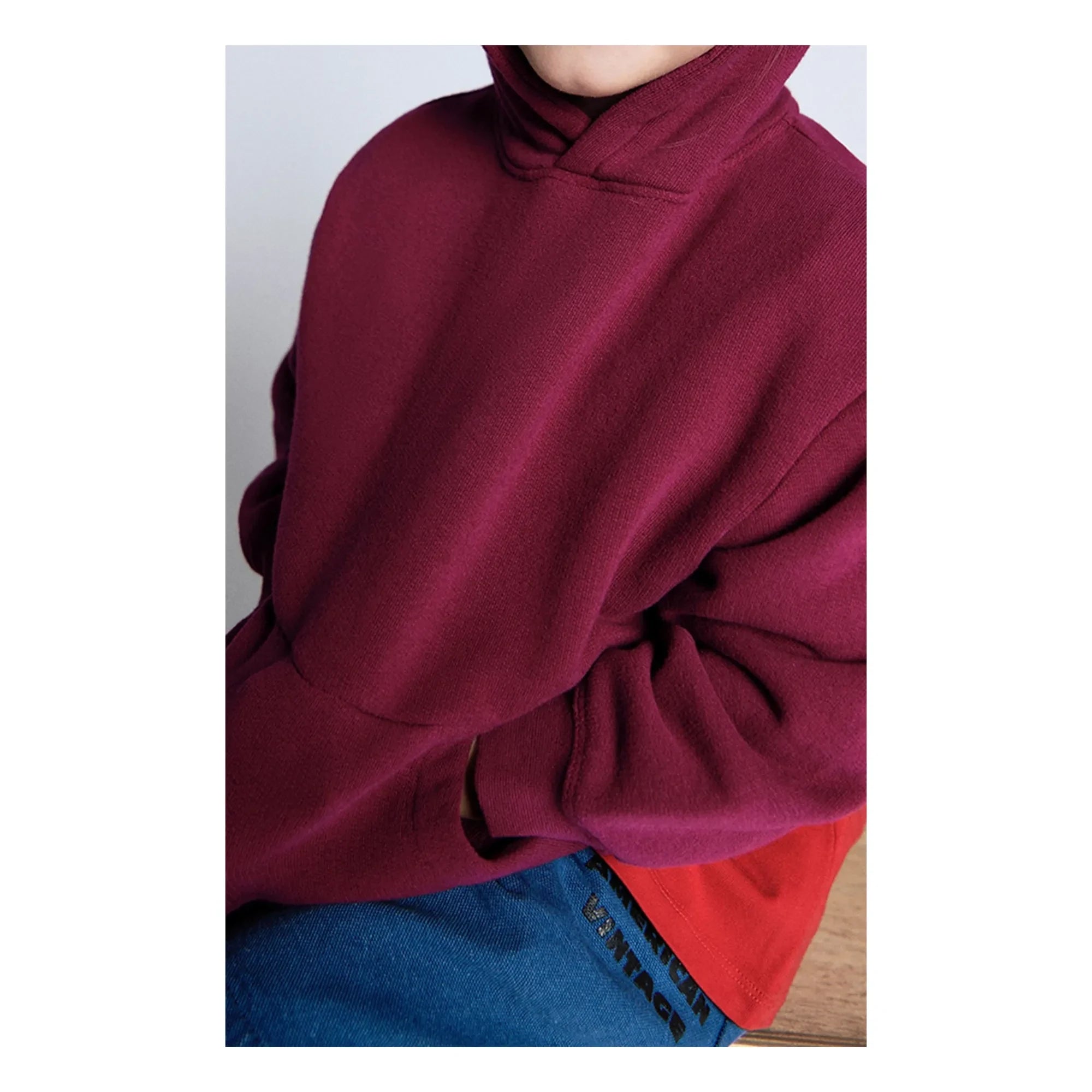 American Vintage - Sudadera con capucha Atubay | Rojo cereza