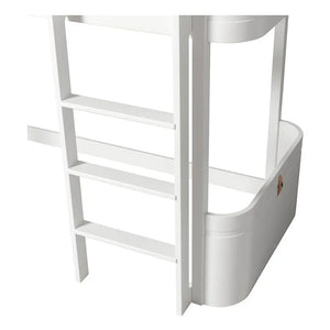 Oliver Furniture - Cama Mini+ de Madera de Altura Media 68x162cm | Blanca